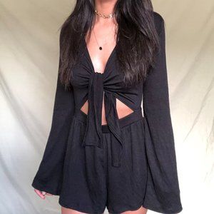 *NEW*  UO Cutout Tie Romper